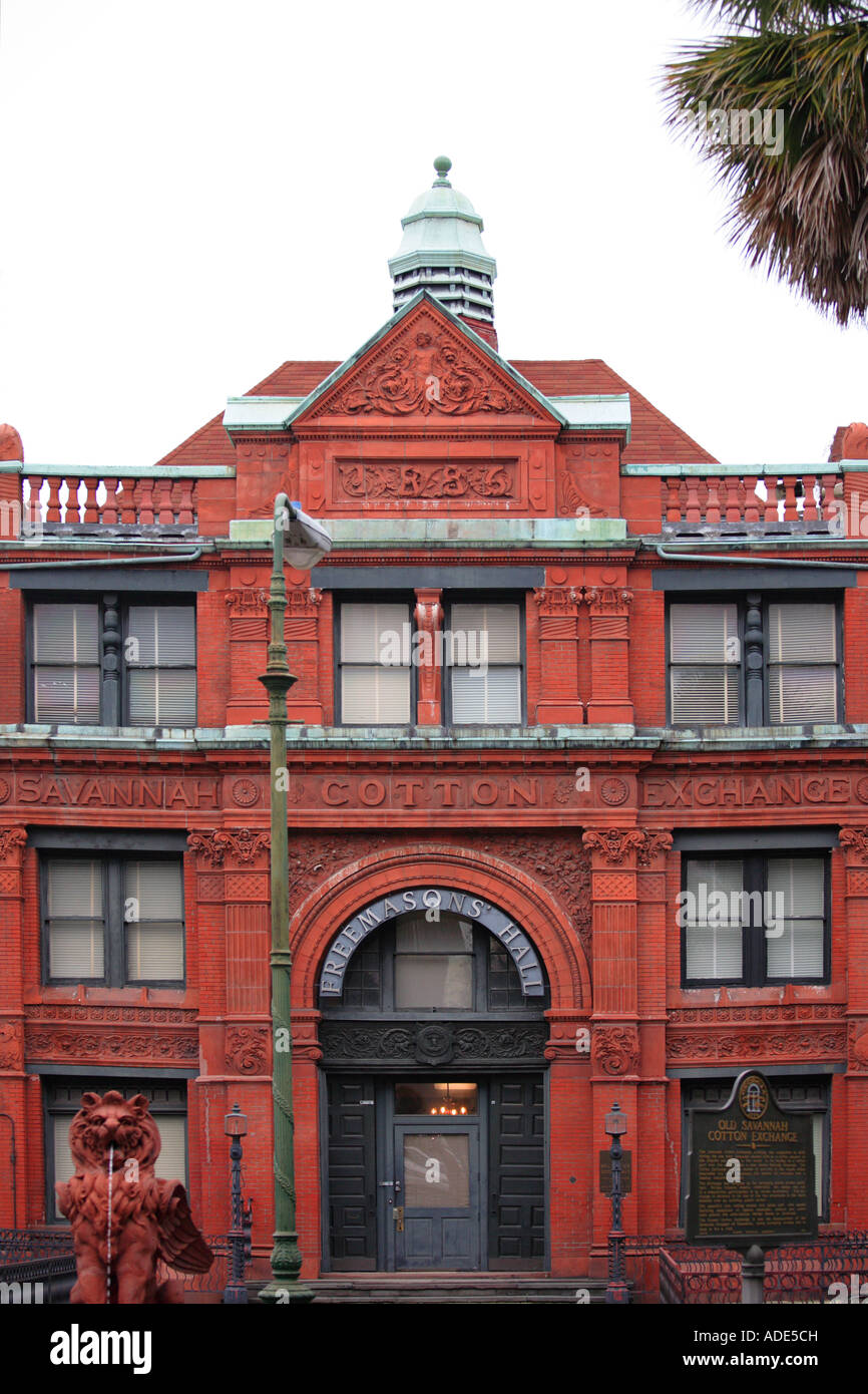 old savannah cotton exchange building savannah Stock Photo Alamy