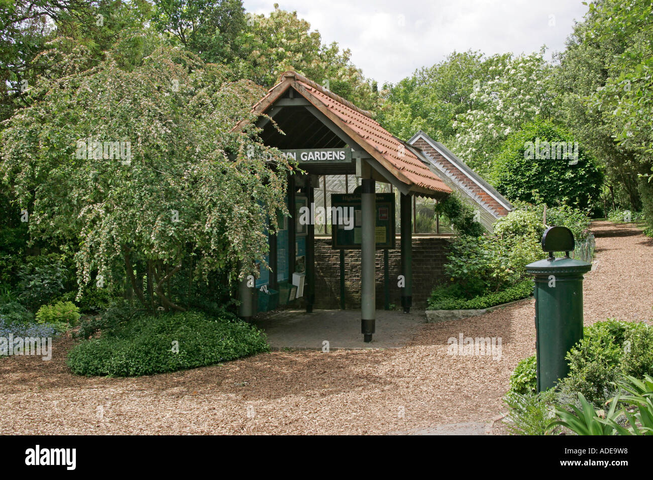 Entrance to Highdown Gardens, Worthing, West Sussex Stock Photo Alamy