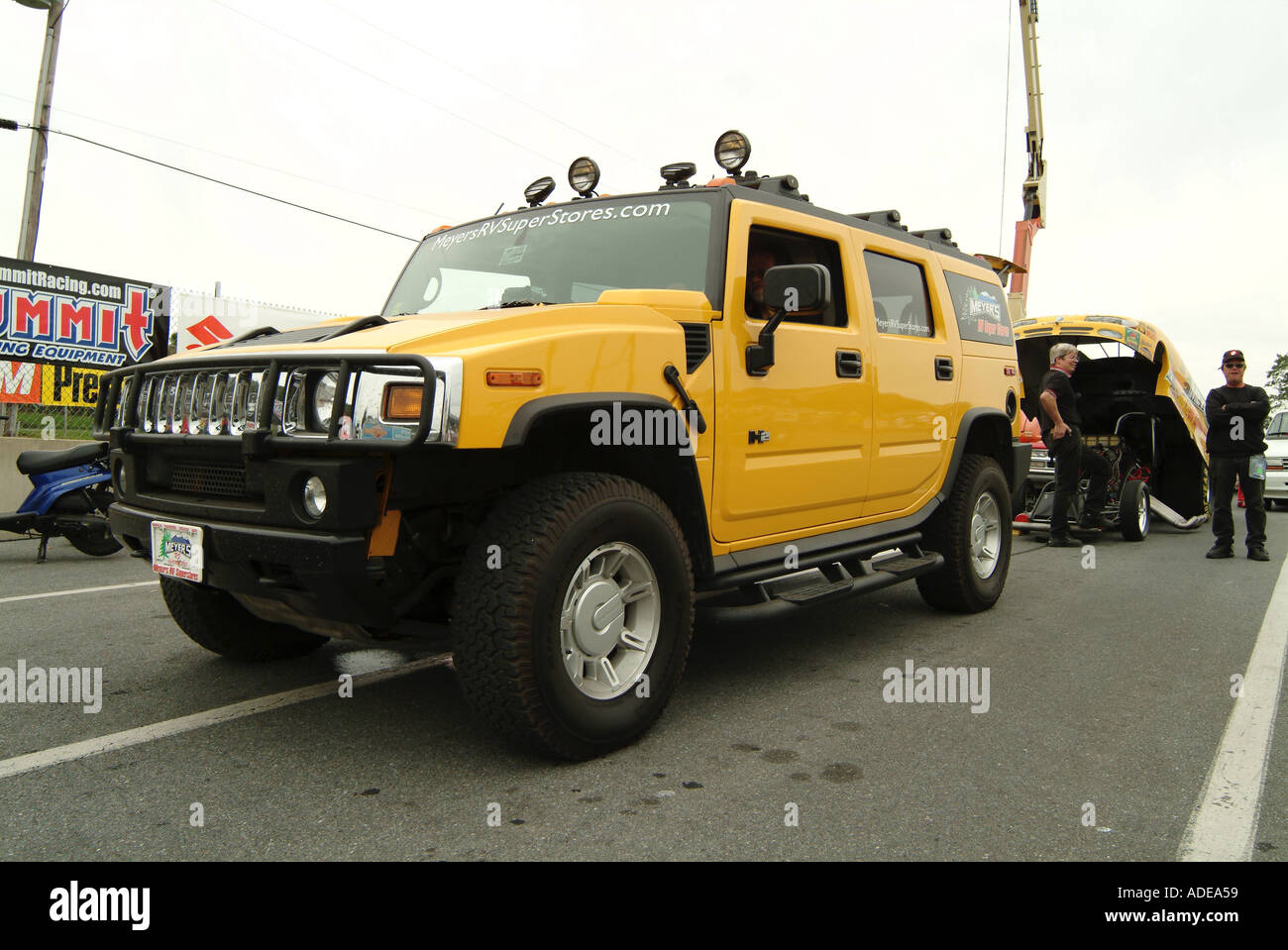 Hummer H2 american car SUV army vechical car gas guzzler gasguzzler general motors brand lifestyle offroader of road roader jeep Stock Photo