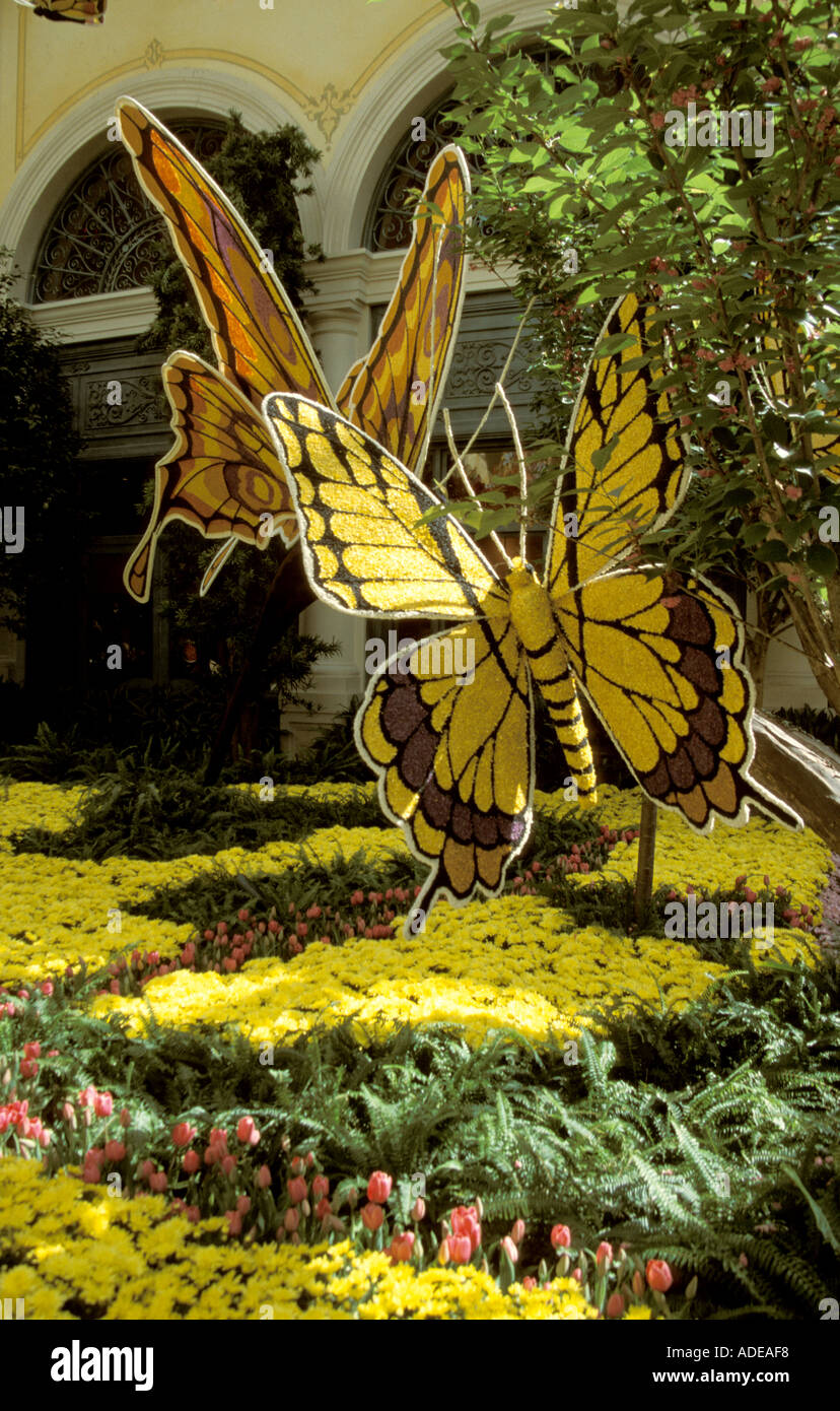 Las Vegas Nevada USA Bellagio Hotel Indoor Garden Animated Butterflies