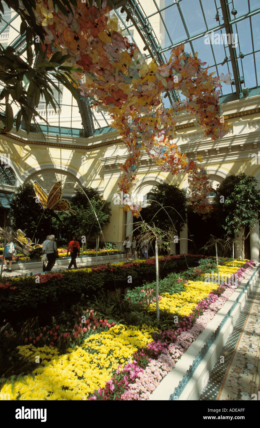 Las Vegas Nevada USA Bellagio Hotel Indoor Garden Stock Photo Alamy
