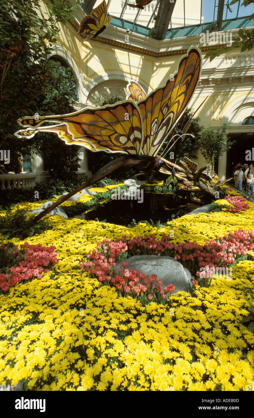 Las Vegas Nevada USA Bellagio Hotel Indoor Garden Animated Butterflies