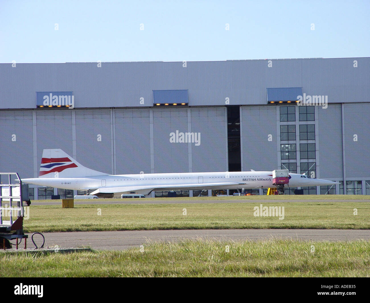 Concorde last flight from Cardiff International Airport South Wales GB