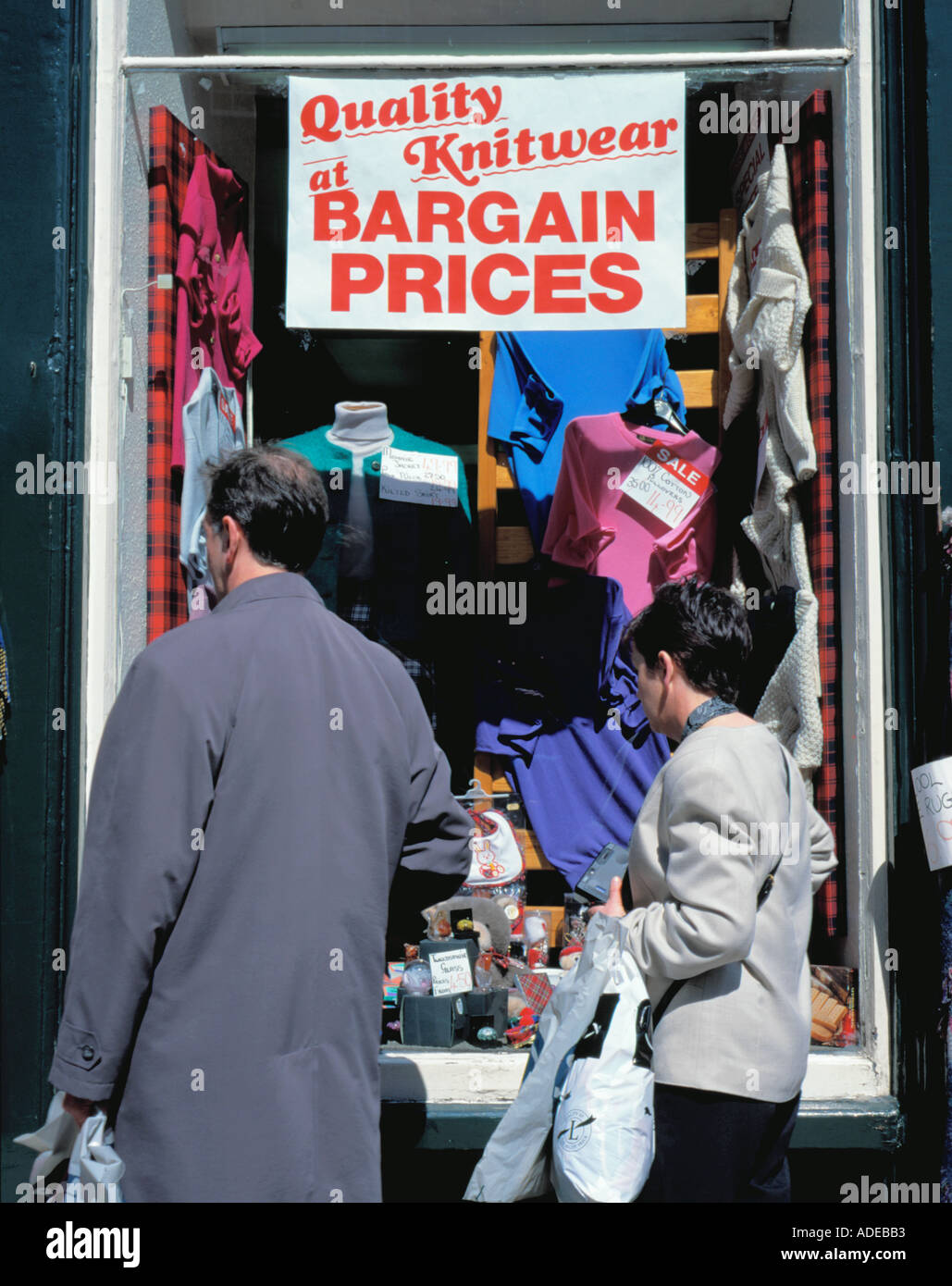 Edinburgh knitwear shop hires stock photography and images Alamy