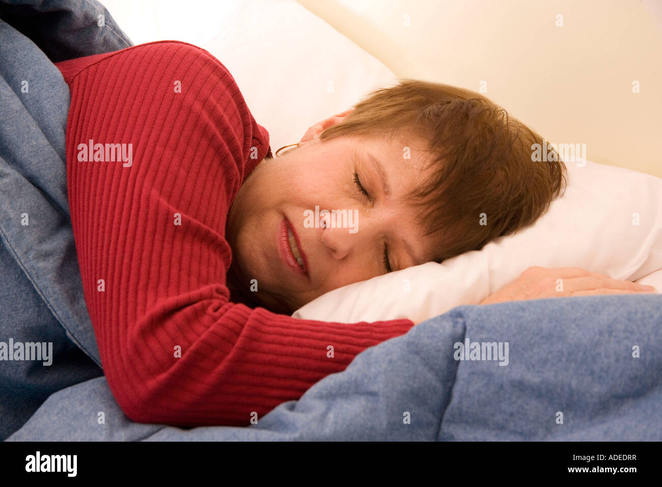 Woman sleeping Stock Photo - Alamy