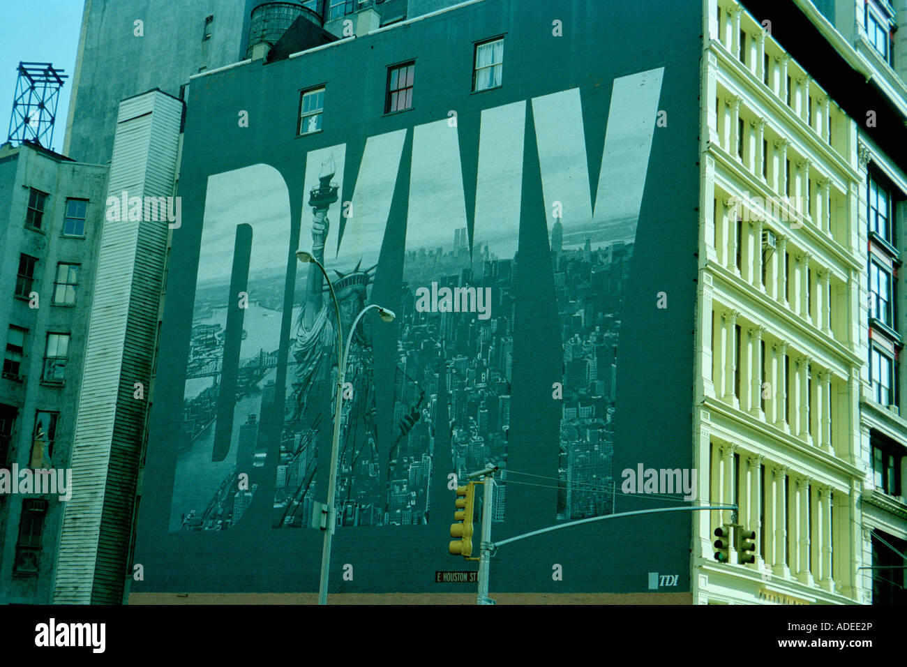 DKNY mural billboard on Houston Street Stock Photo - Alamy