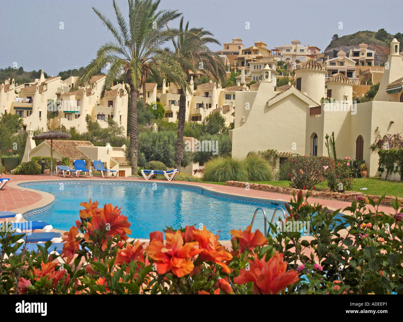 One of the many swimming pool area at La Manga Club Resort, Costa Calida,  Murcia,South Eastern Spain Stock Photo - Alamy