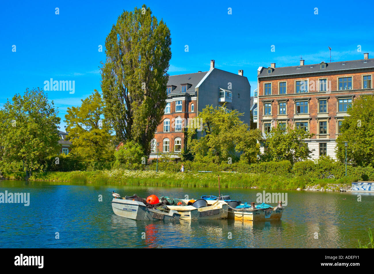 Skt Jorgens So canal in Fredriksberg district of Copenhagen Denmark Europe Stock Photo
