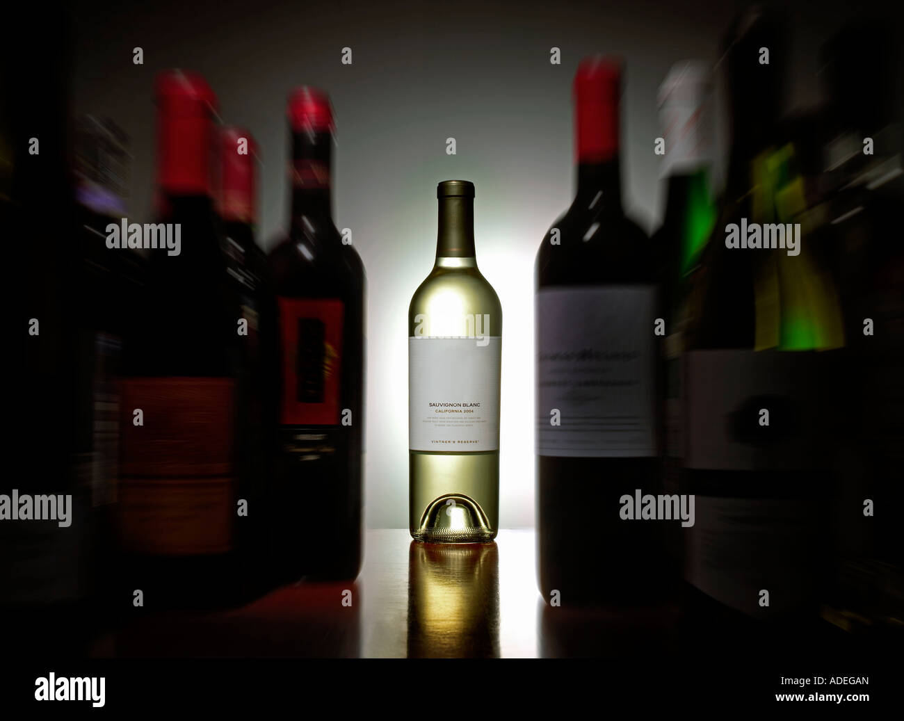 Wine Bottles horizontal Stock Photo Alamy