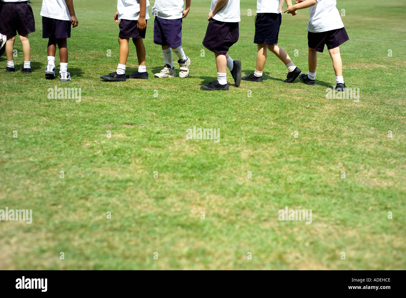 Teacher line up children hi-res stock photography and images - Alamy