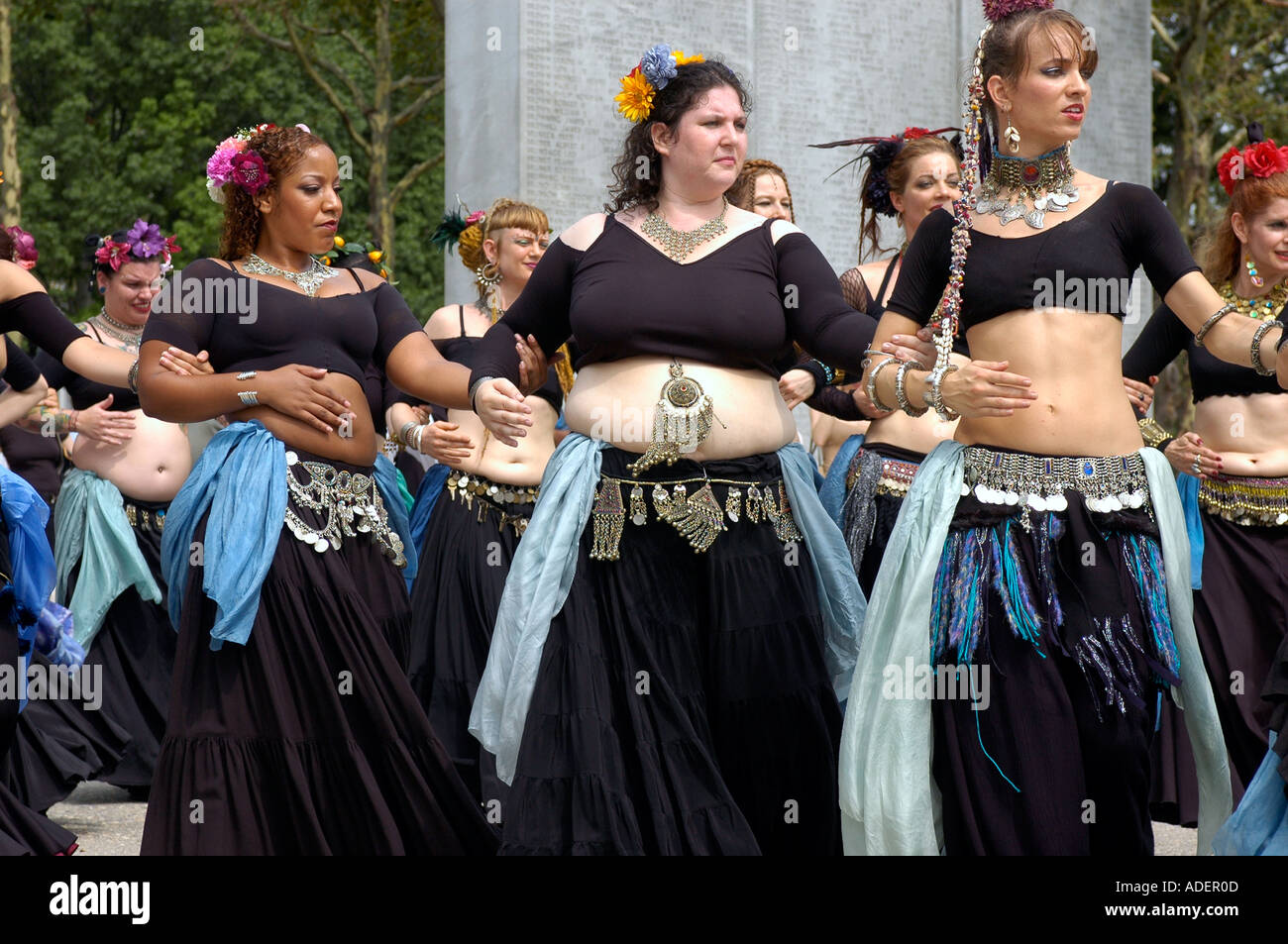 Dancers from the Public Urban Ritual Experiment Pure perform in ...