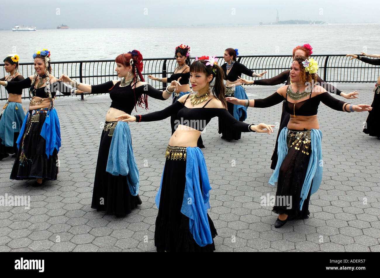 Dancers from the Public Urban Ritual Experiment Pure perform in