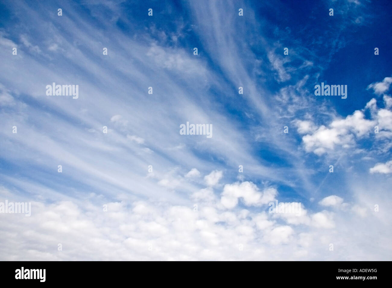 A dramatic blue sky and clouds Stock Photo - Alamy