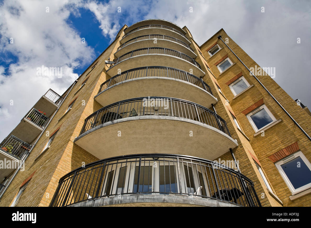 Victoria Wharf Apartments Narrow Street London Docklands Stock Photo