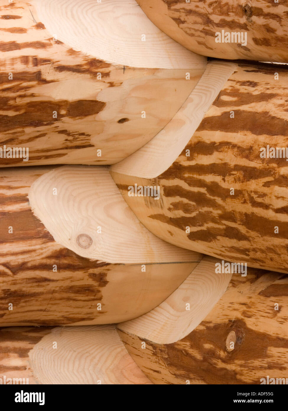 Log Cabin Notch Details Stock Photo 13401867 Alamy