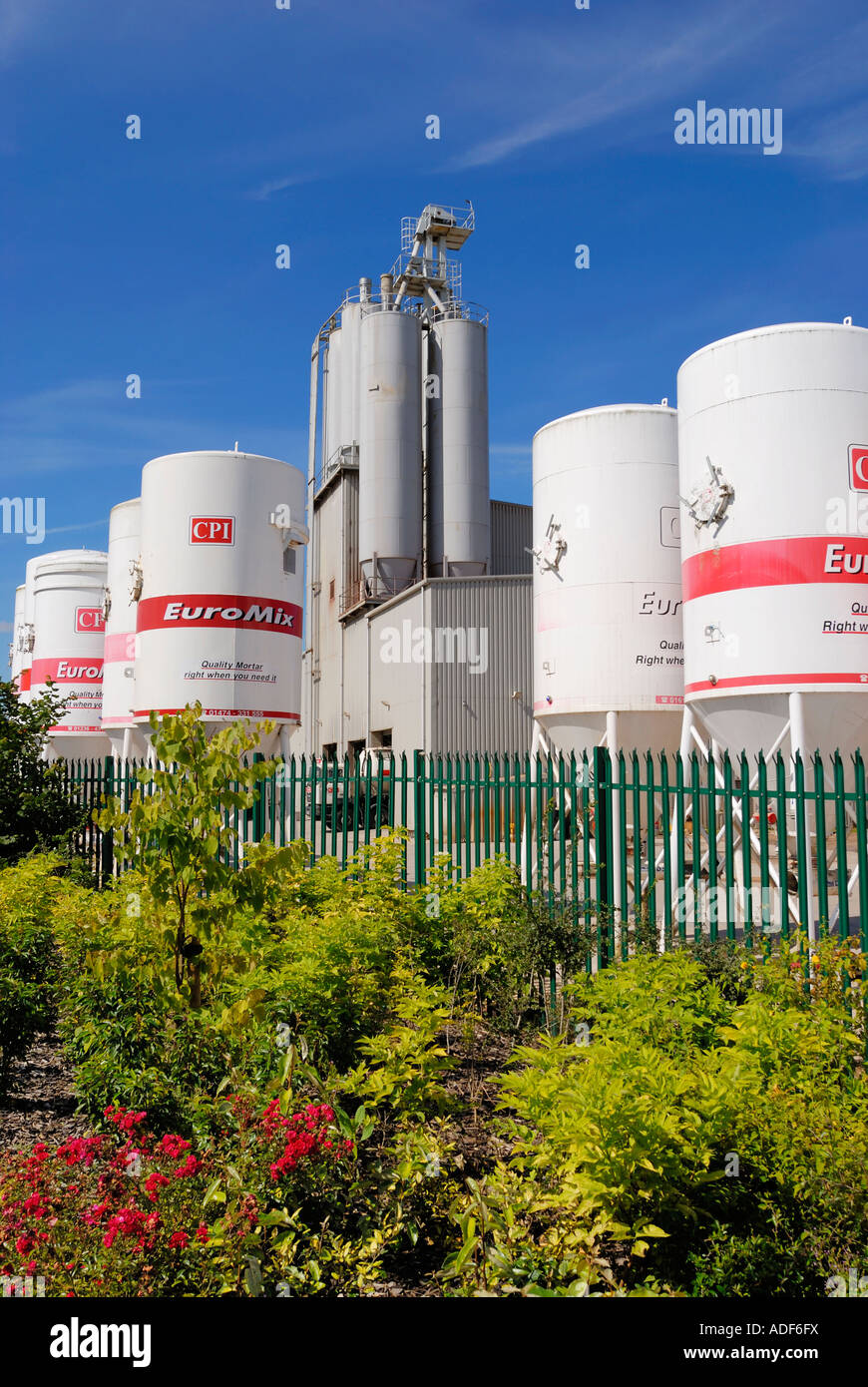 Euromix concrete and mortar plant at Cadishead and Irlam industrial