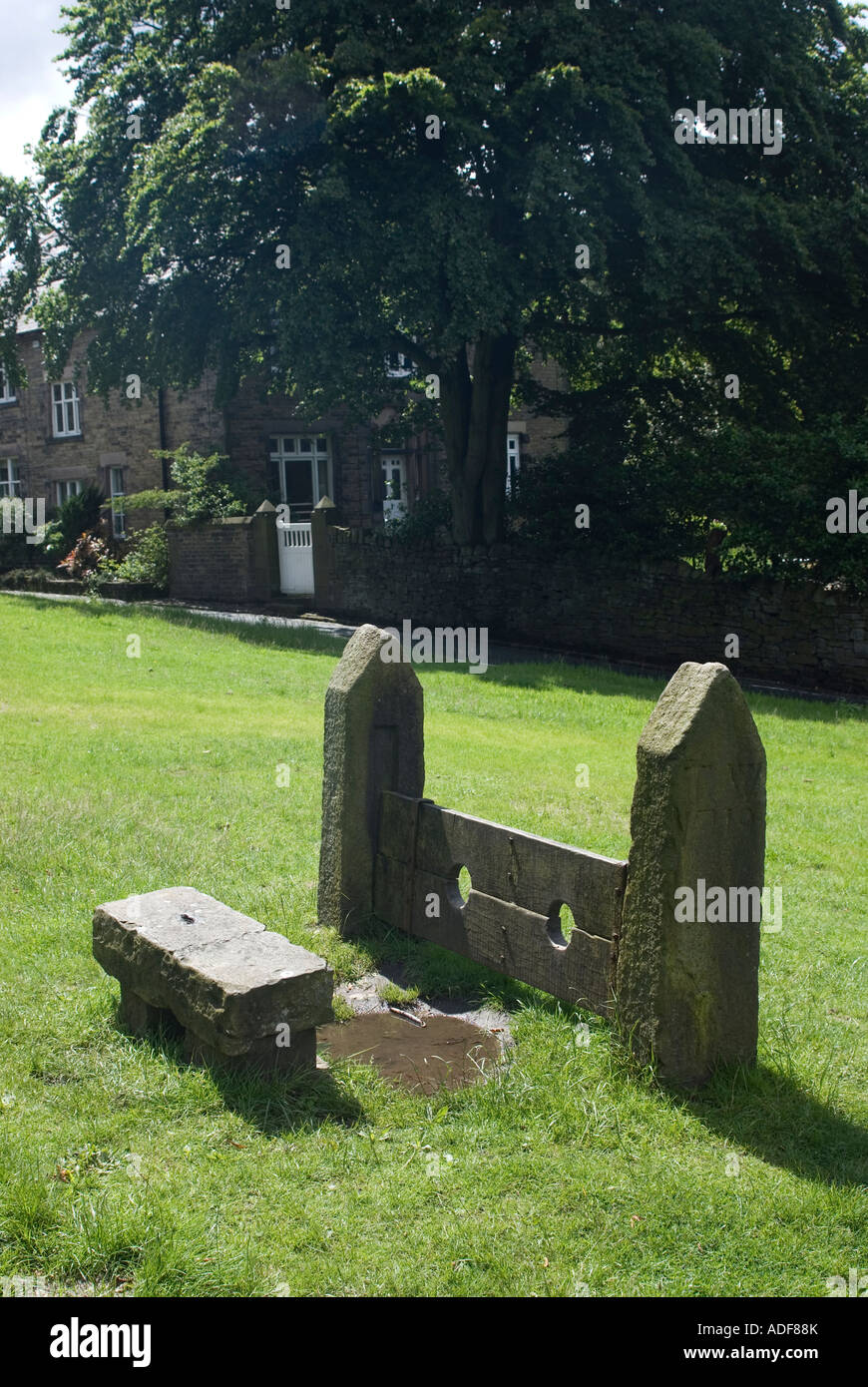 Stocks on the green in Rivington a historic and scenic area located