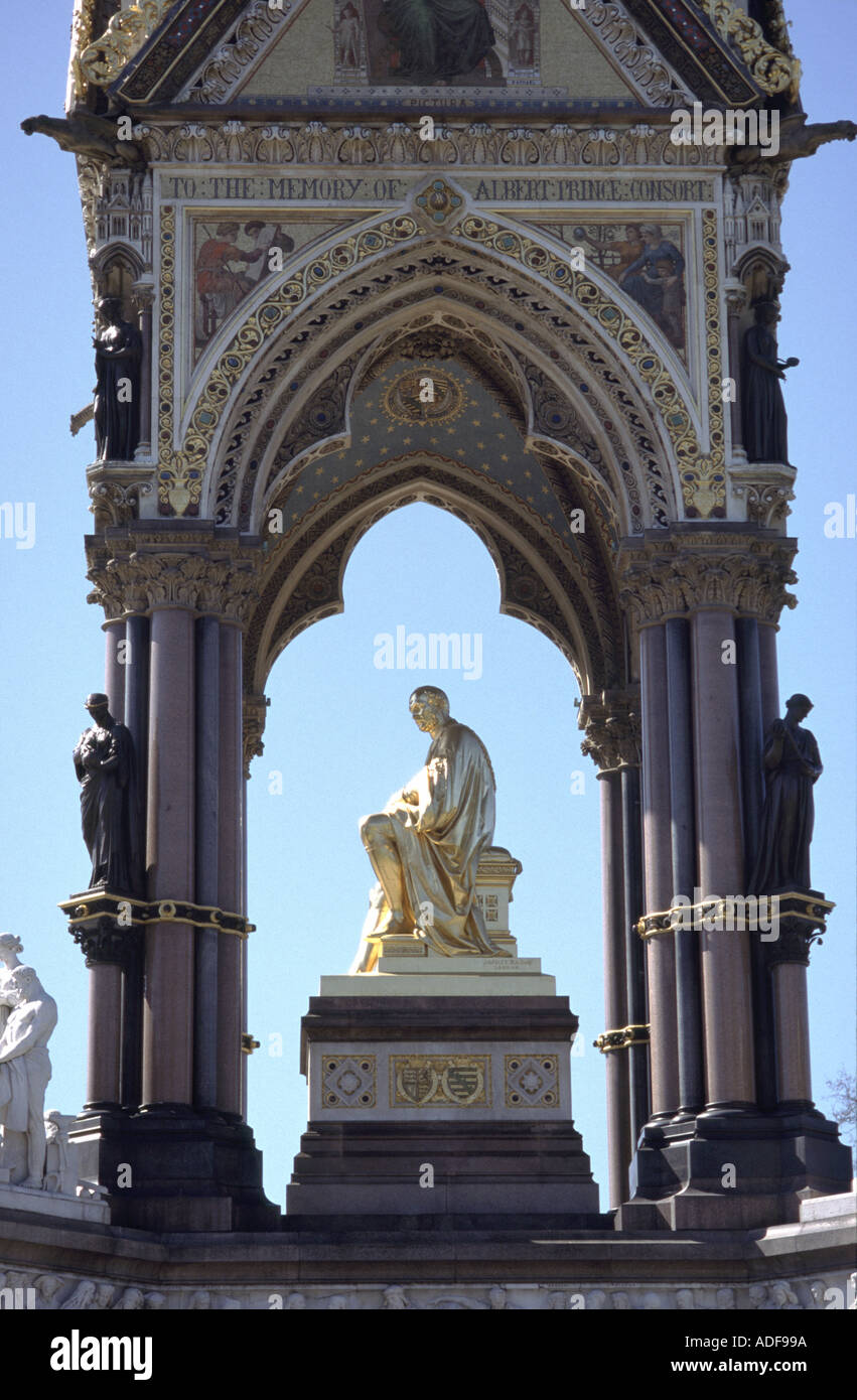 Prince Albert memorial in London England Stock Photo