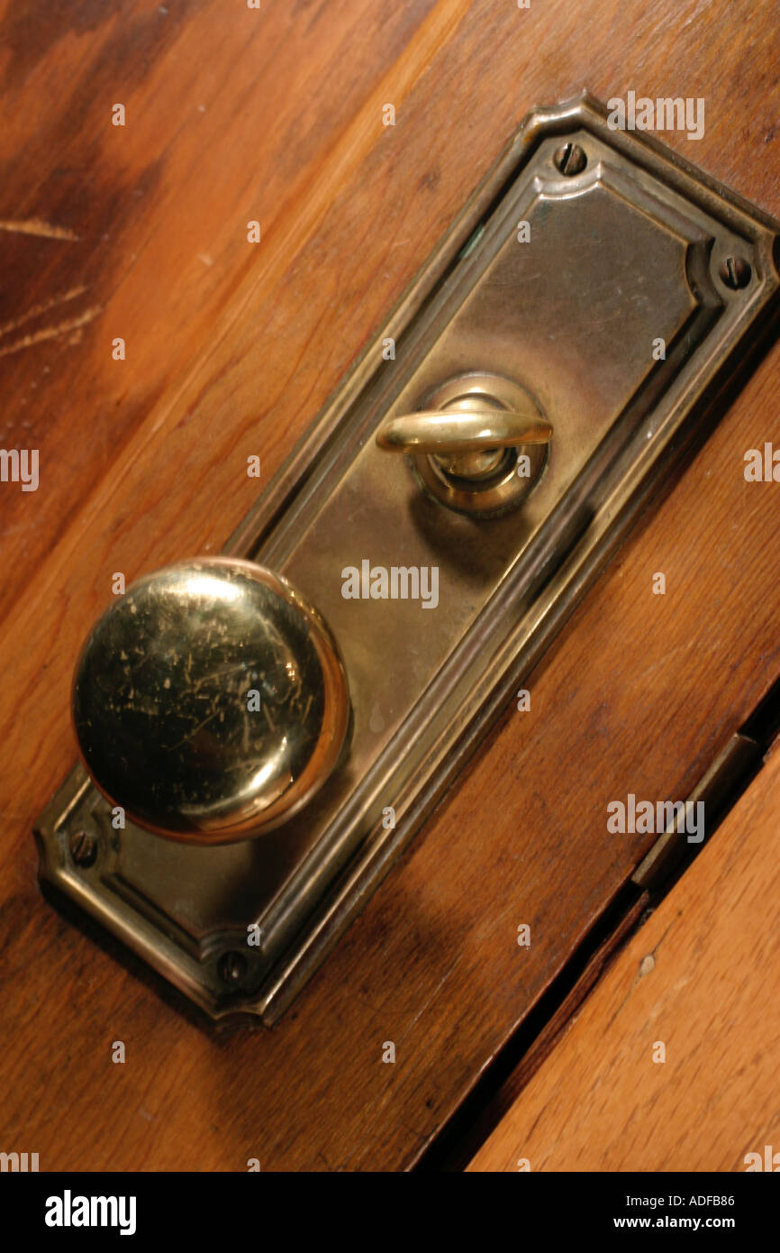 Door knob and lock Stock Photo Alamy