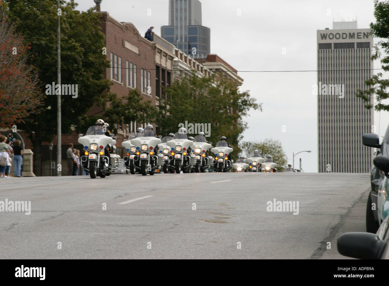 Police Funeral Procession Stock Photo Alamy