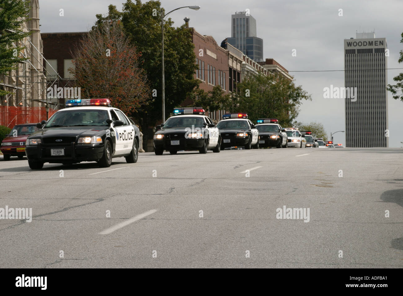 Police Funeral Procession Stock Photo Alamy