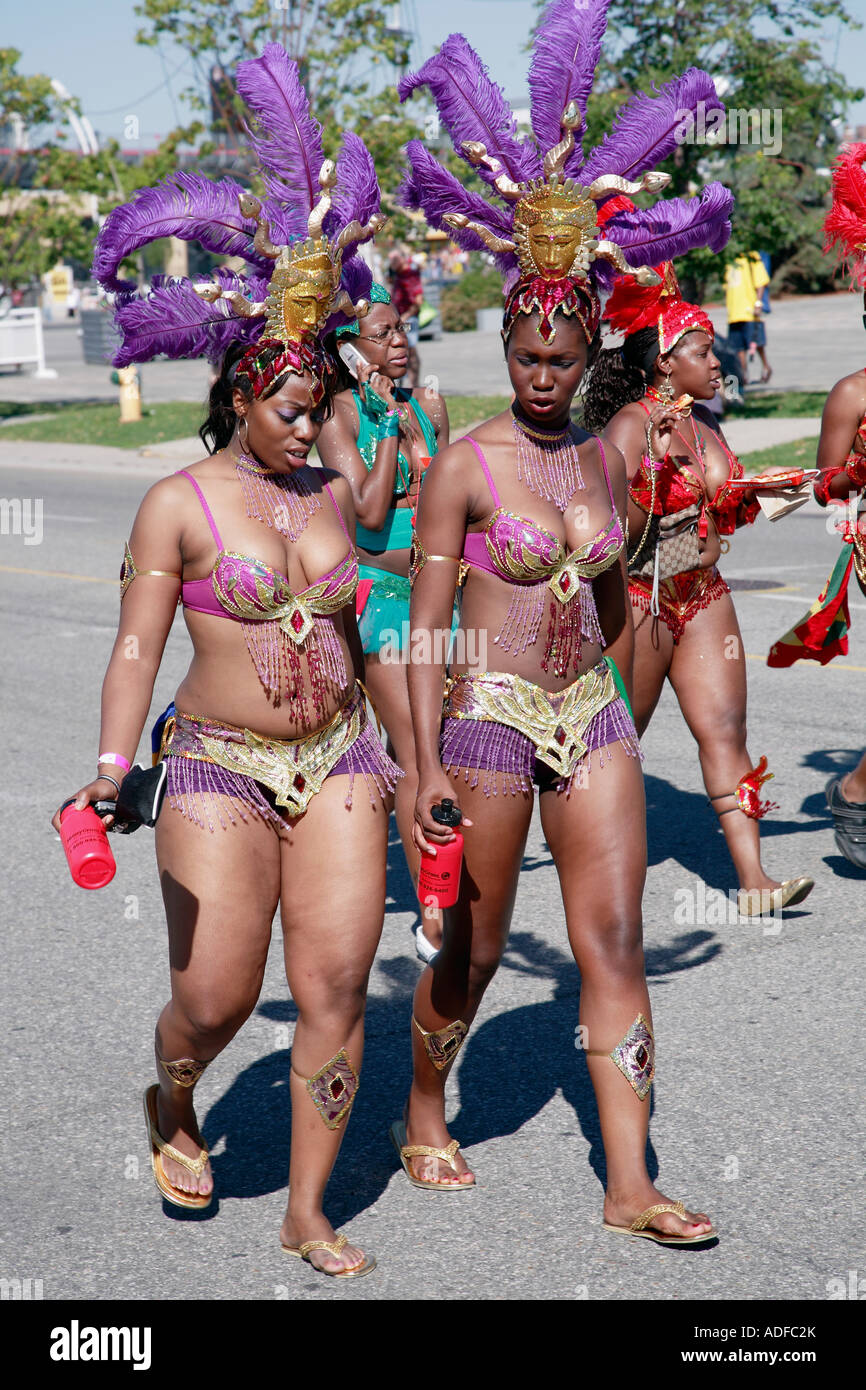 Canada Ontario Toronto Caribana festival parade people Stock Photo