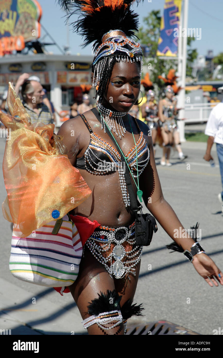 Canada Ontario Toronto Caribana festival parade people Stock Photo