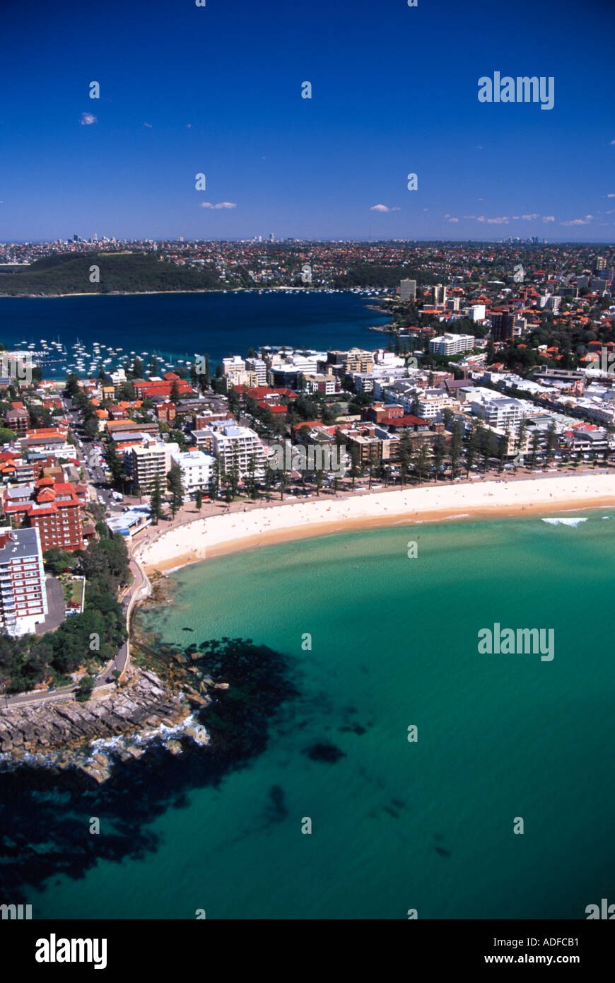 Manly Beach Manly Sydney Australia aerial Stock Photo - Alamy