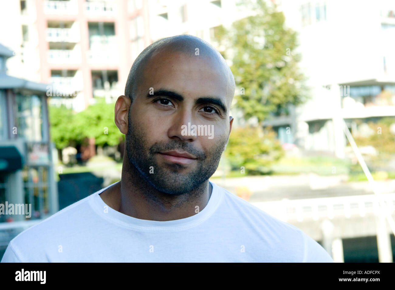 Close up of a young black man Model released Stock Photo