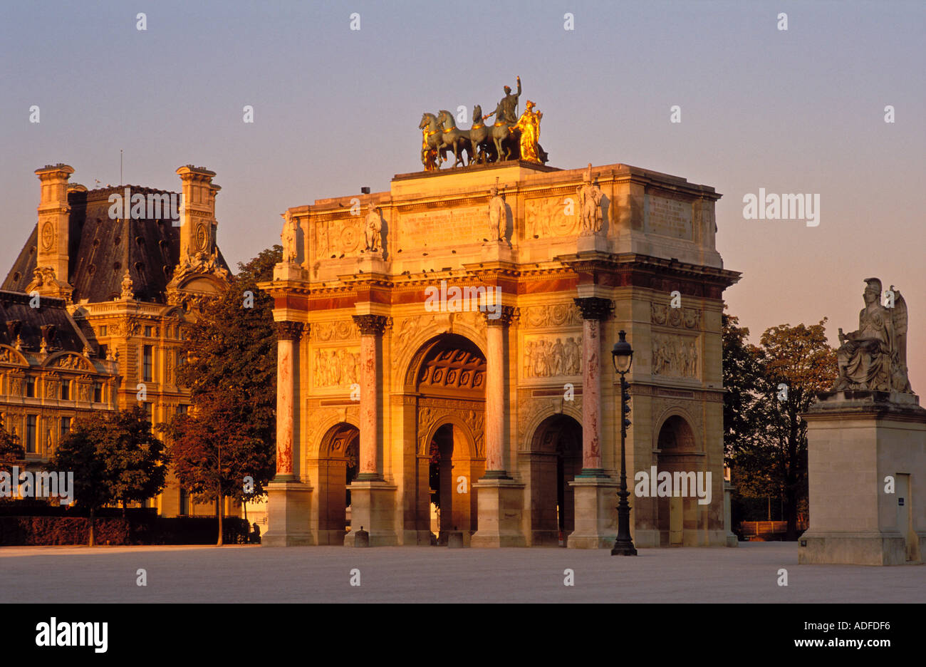 France Paris Arc de Triomphe du Carrousel Stock Photo