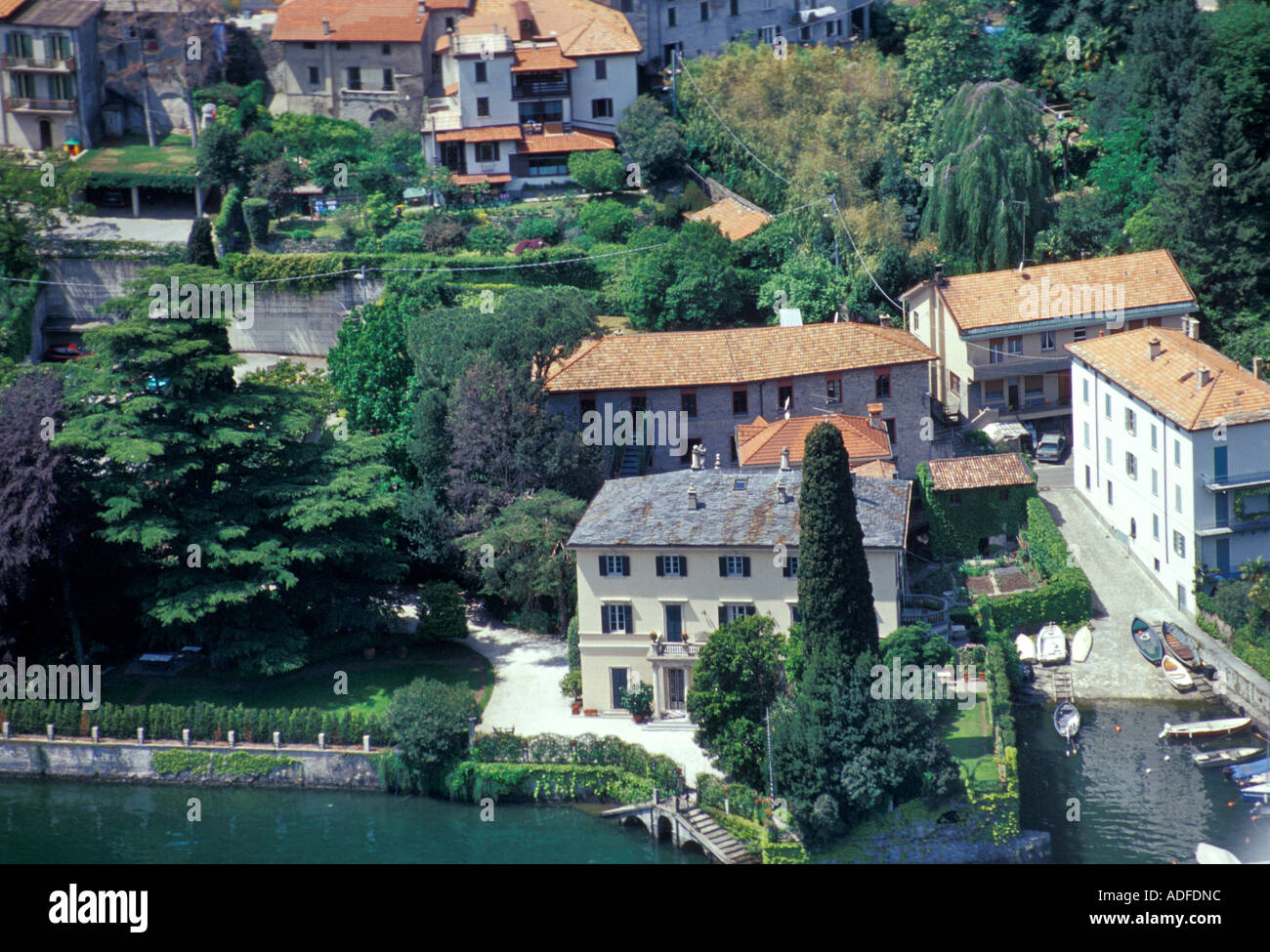 Oleandra Villa Laglio Como Lake Lombardy Italy Stock Photo Alamy