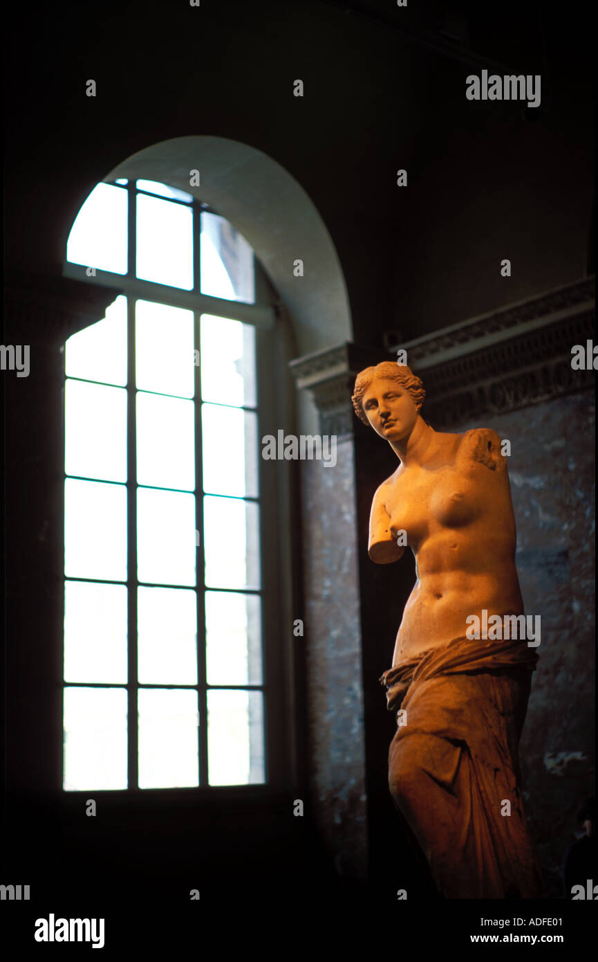 France Paris The Louvre Statue of Venus de Milo Stock Photo