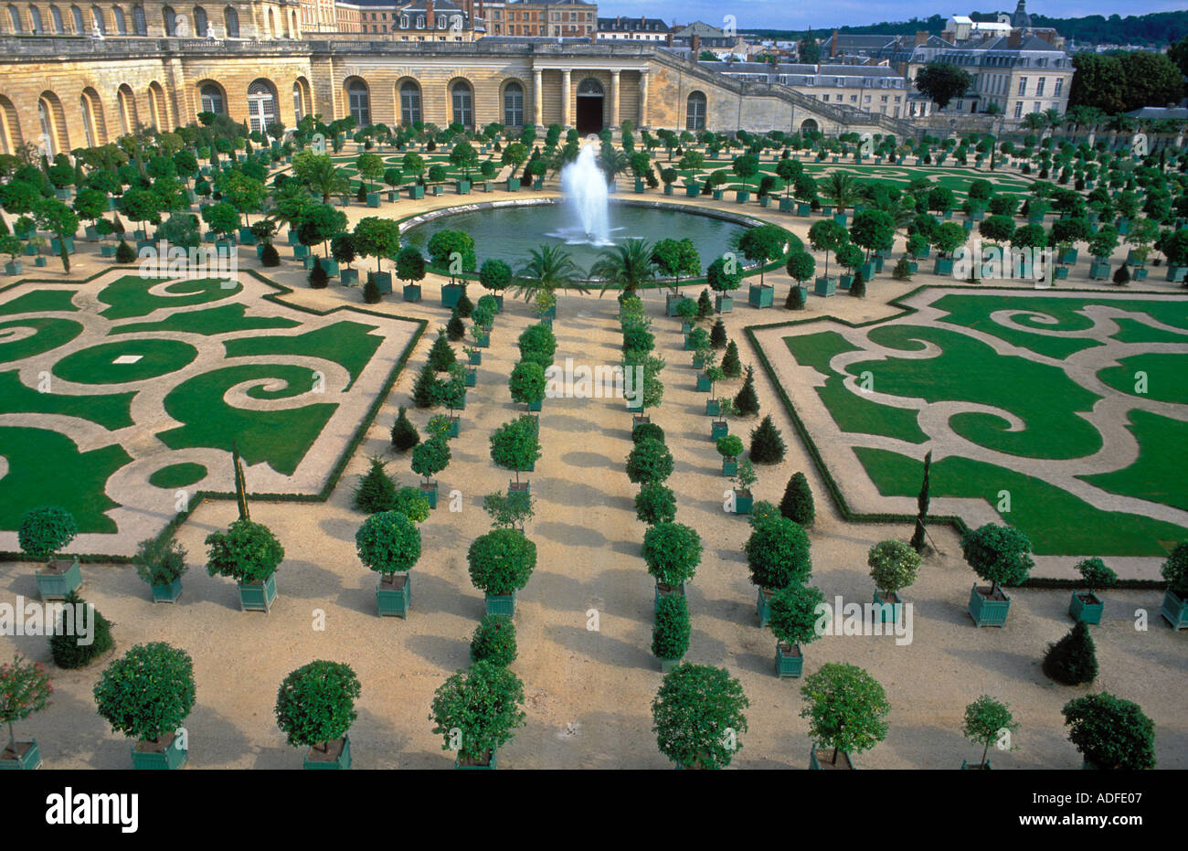 France Versailles Gardens of Versailles The Orangery Stock Photo Alamy