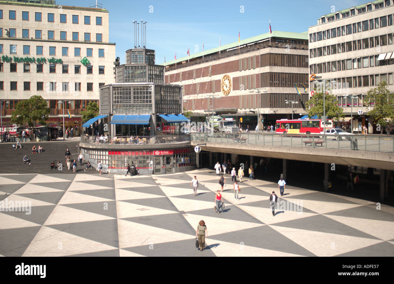 Stockholm. Sweden. The commercial centre, Norrmalm district. Stock Photo