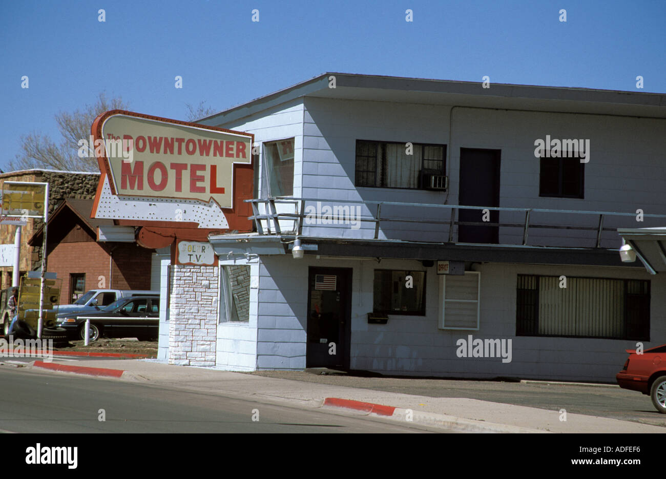 Williams Arizona USA Downtowner Motel Stock Photo Alamy
