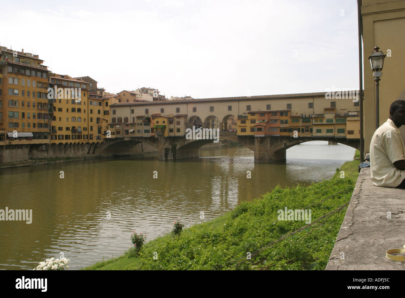 River Arno and Ponte Vecchio Florence Italy Stock Photo Alamy