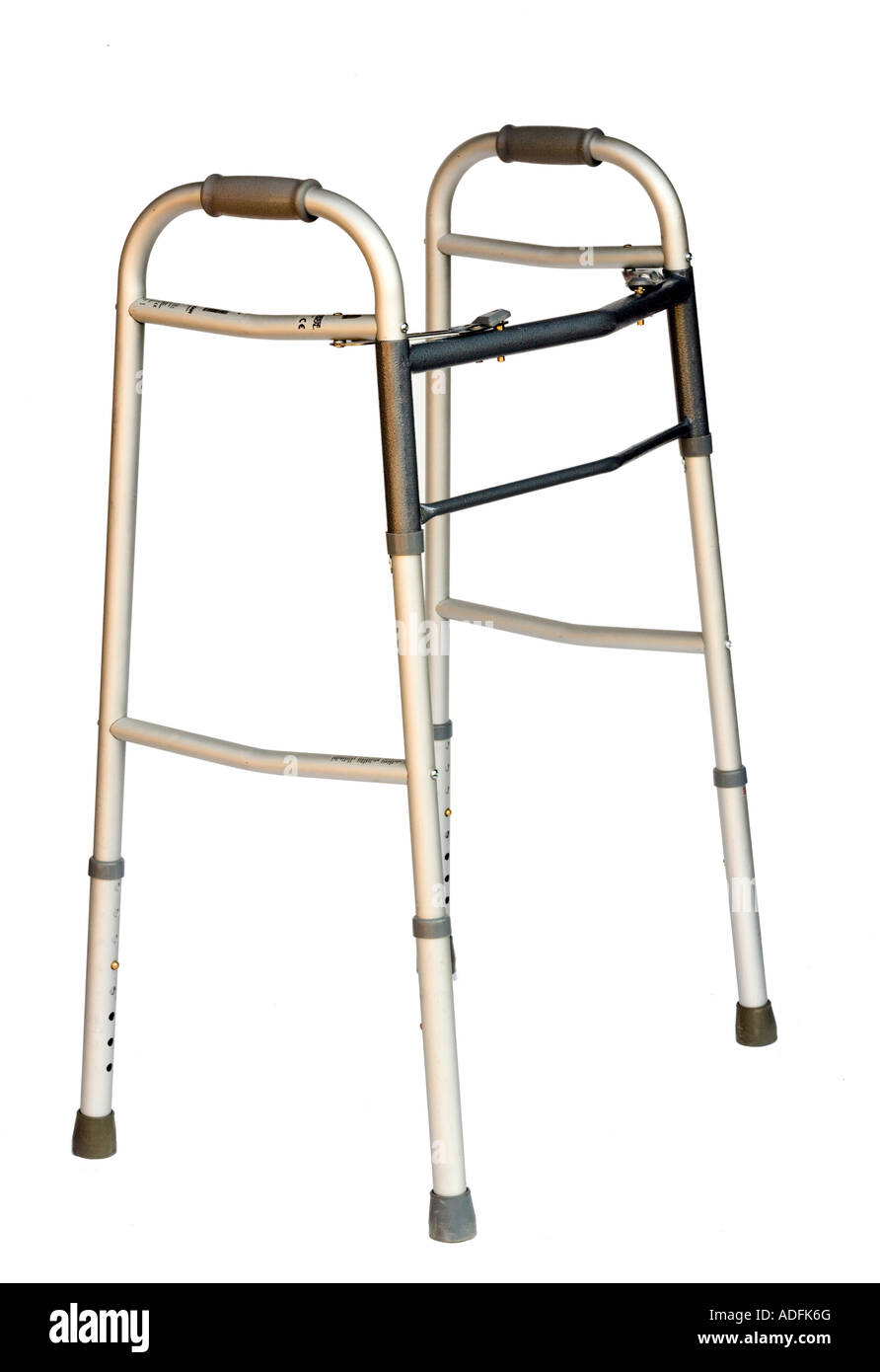 Still life of a Handicap Aluminum Walker Stock Photo