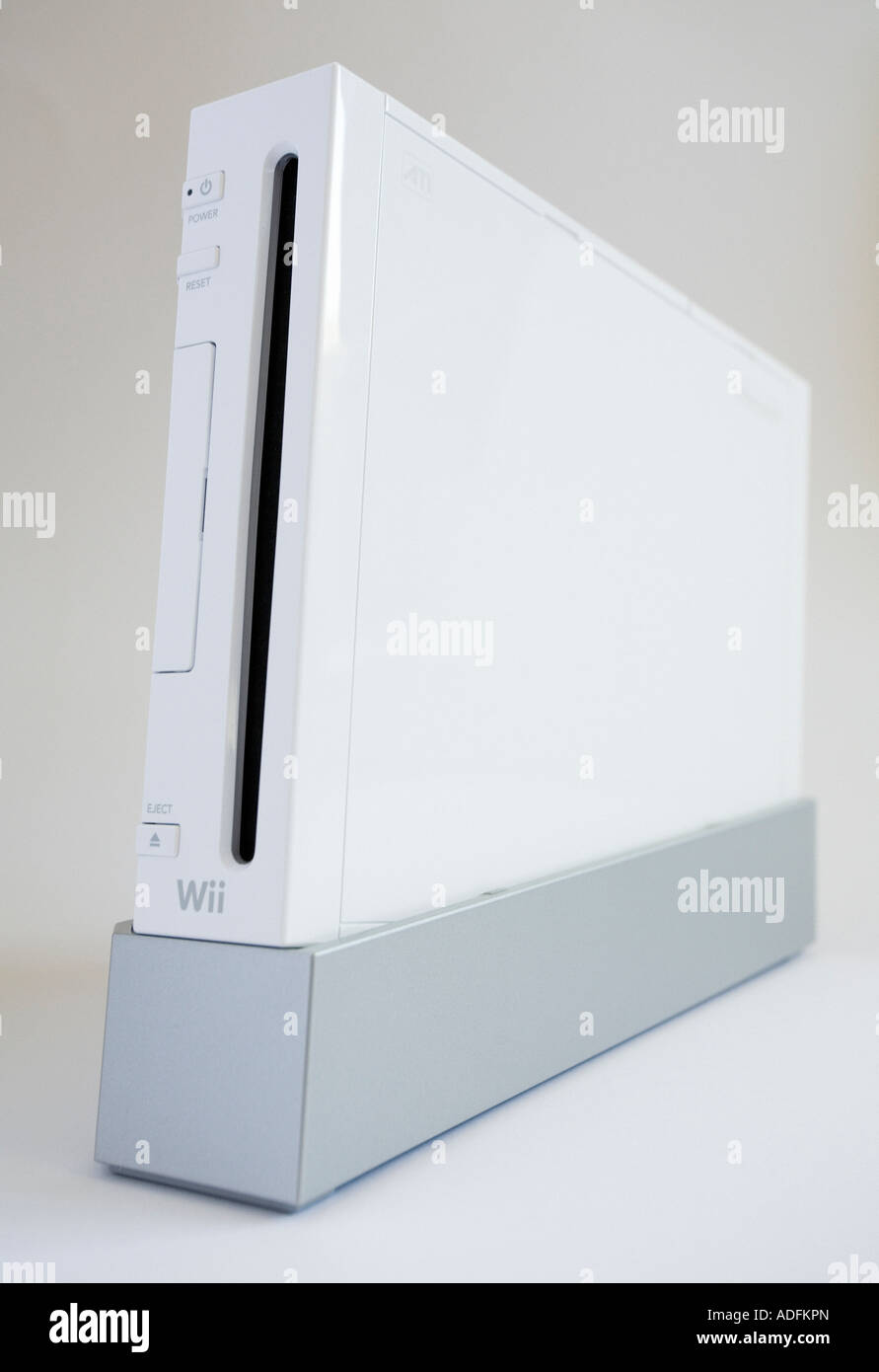 Nintendo Wii games console cutout Stock Photo