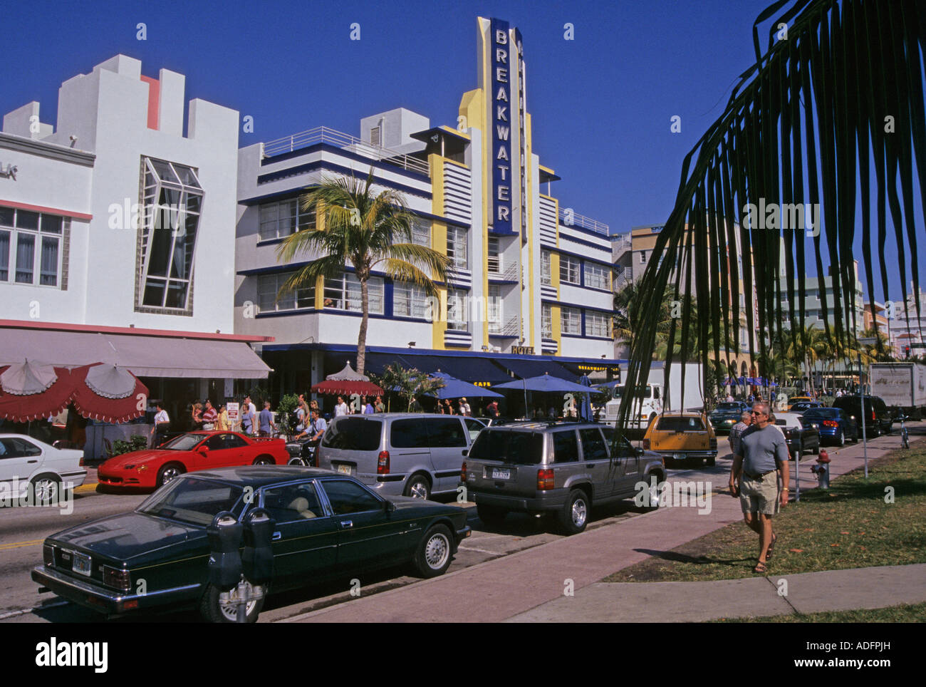 Ocean Drive Miami Beach Florida United States of America Stock Photo