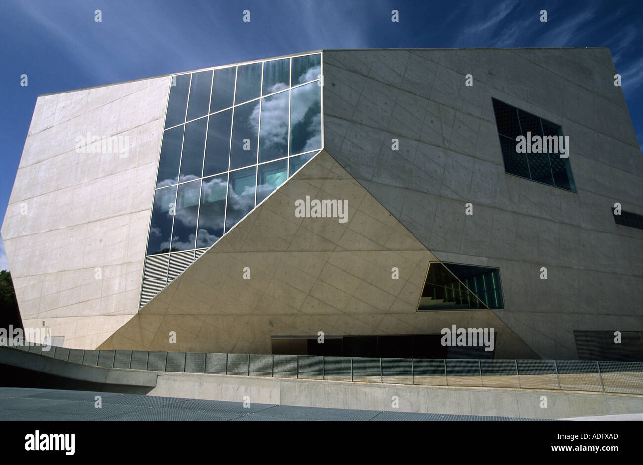 the new Casa da Musica of Porto by Dutch superstar architect Rem Koolhaas Stock Photo