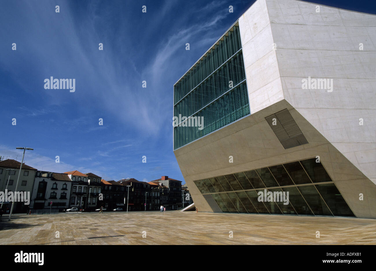 the new Casa da Musica of Porto by Dutch superstar architect Rem Koolhaas Stock Photo