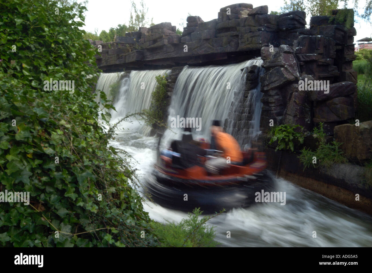 water ride alton towers Stock Photo Alamy