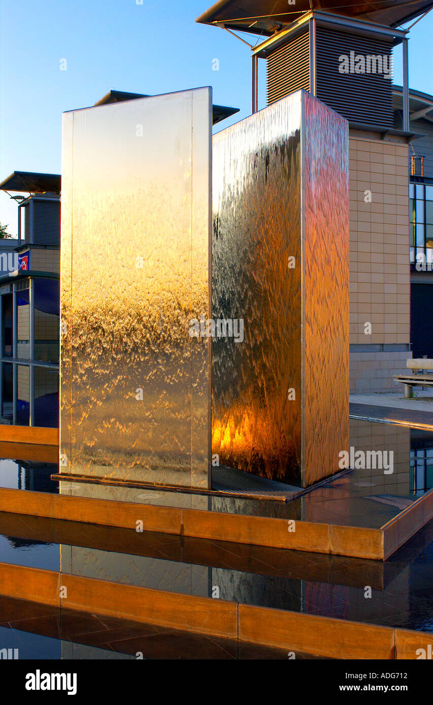 Water Feature Bristol UK Stock Photo