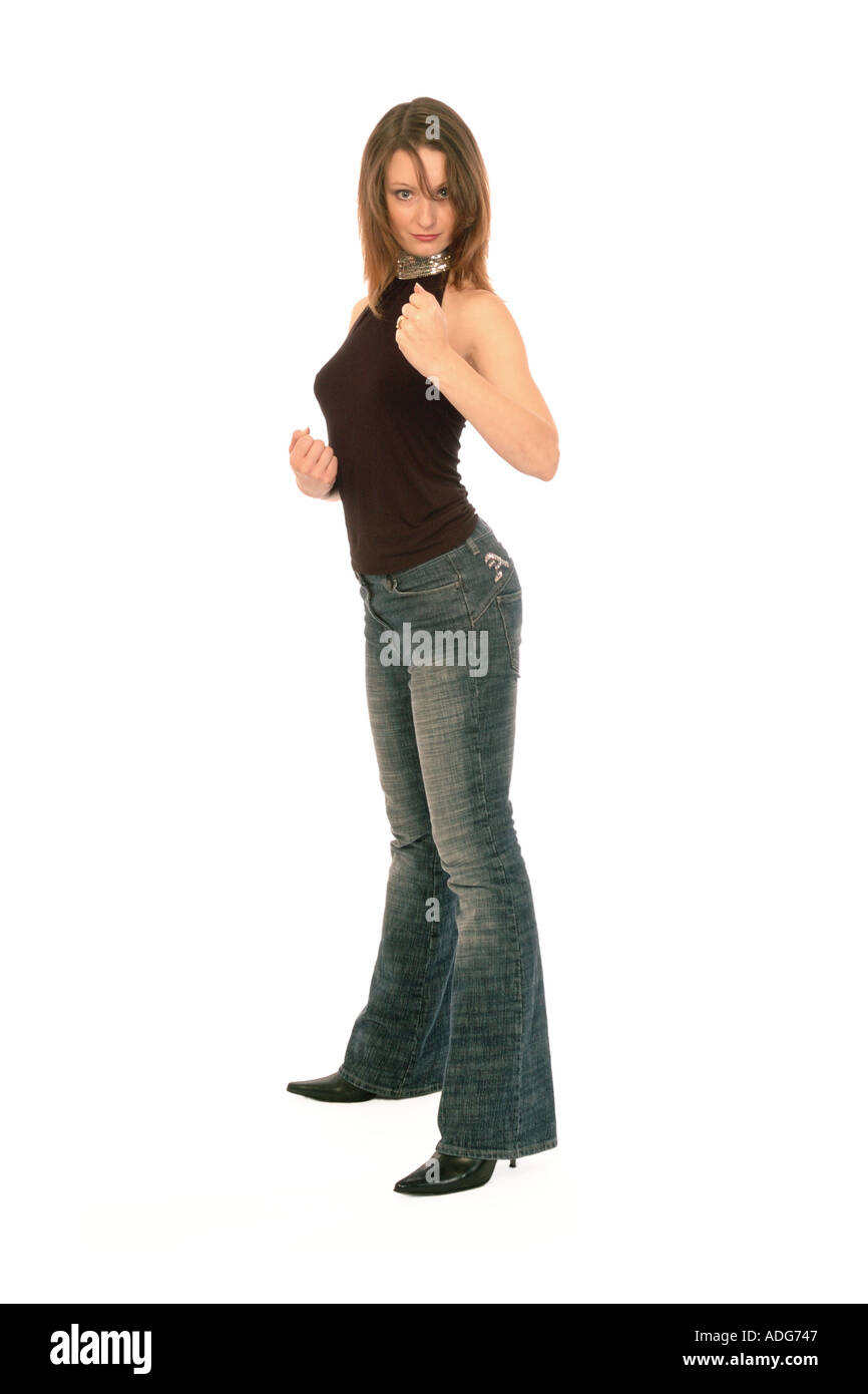 Self portrait with model Cut Out Stock Images & Pictures - Alamy