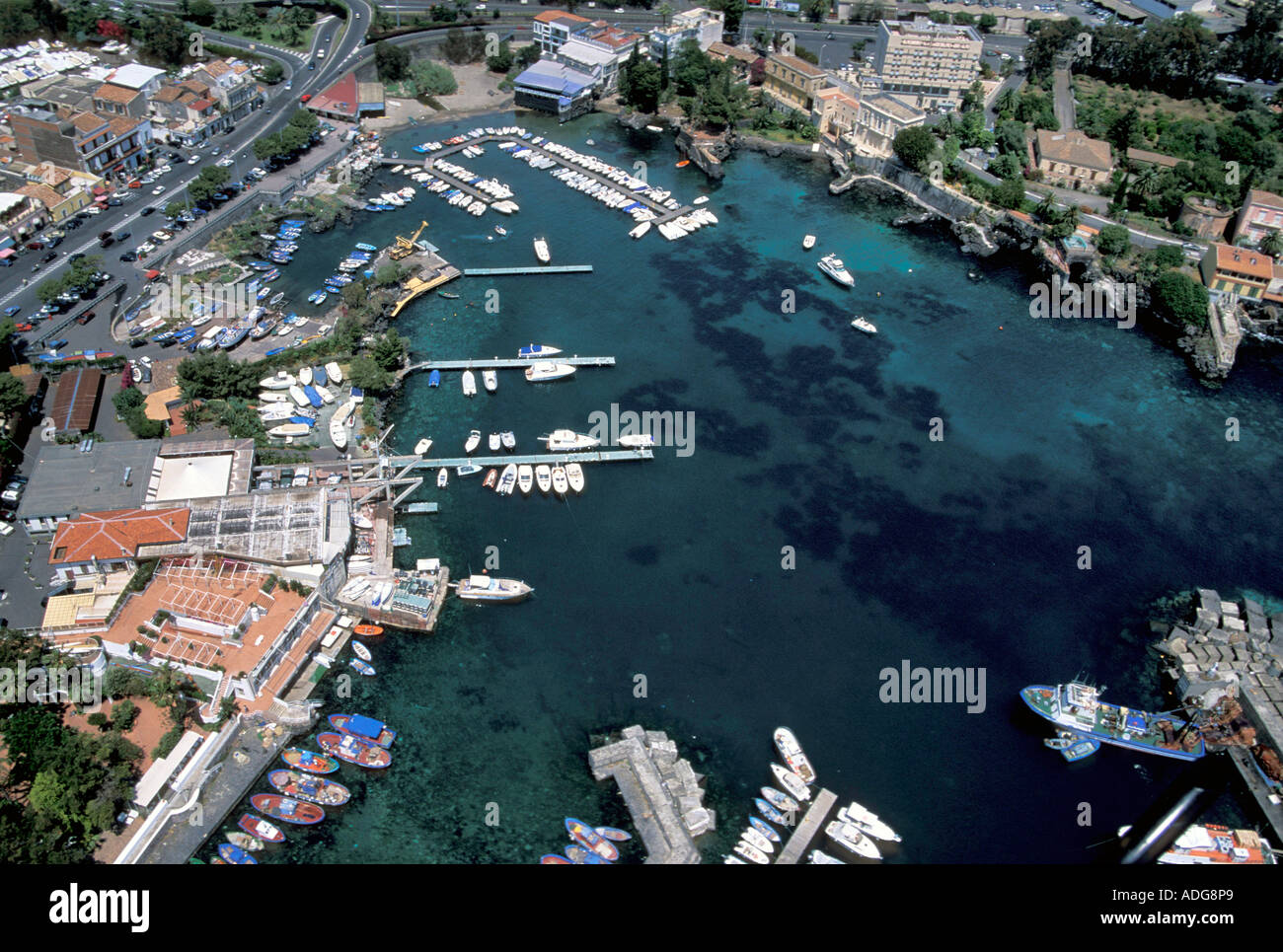 Porto Ulisse Ognina port Catania Sicily Italy Stock Photo - Alamy