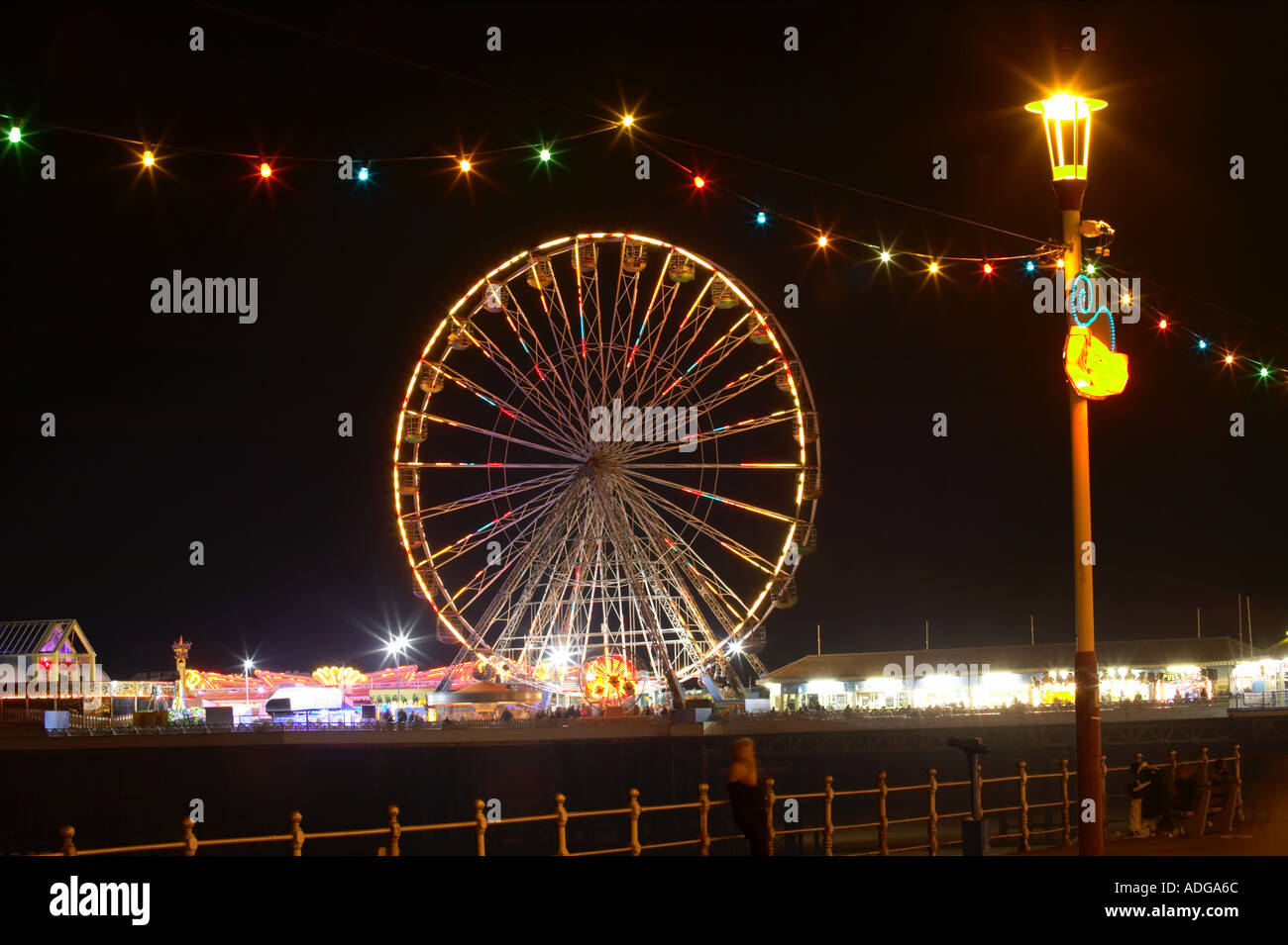The Big Wheel carousel on the Central Pier at Blackpool Lancashire