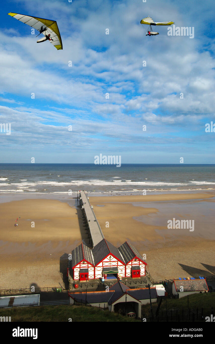 Saltburn Pier and Water Balanced Cliff Lift Tees Valley North Yorkshire