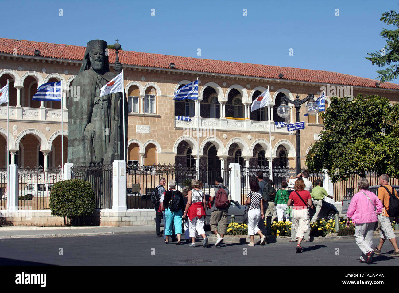 Statue of Makarios III Nicosia Cyprus Island Greece Europe Stock Photo ...