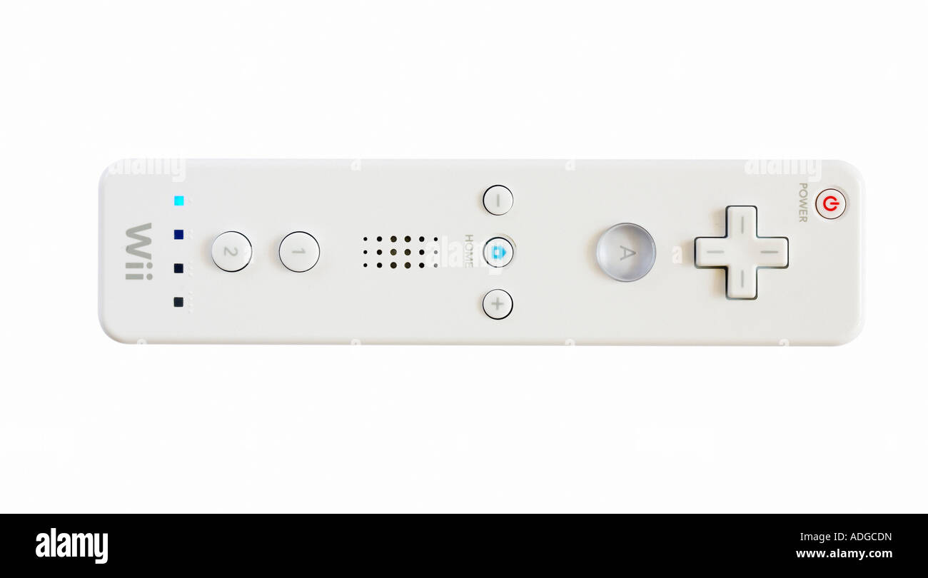 Nintendo Wii wiimote controller cutout Stock Photo