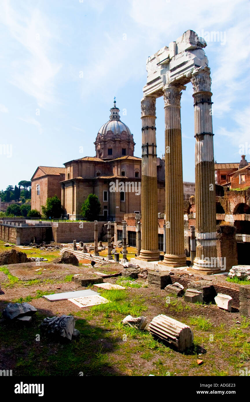Roman Forum ruins Rome Italy Stock Photo